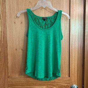 Express tank top, size XS, green